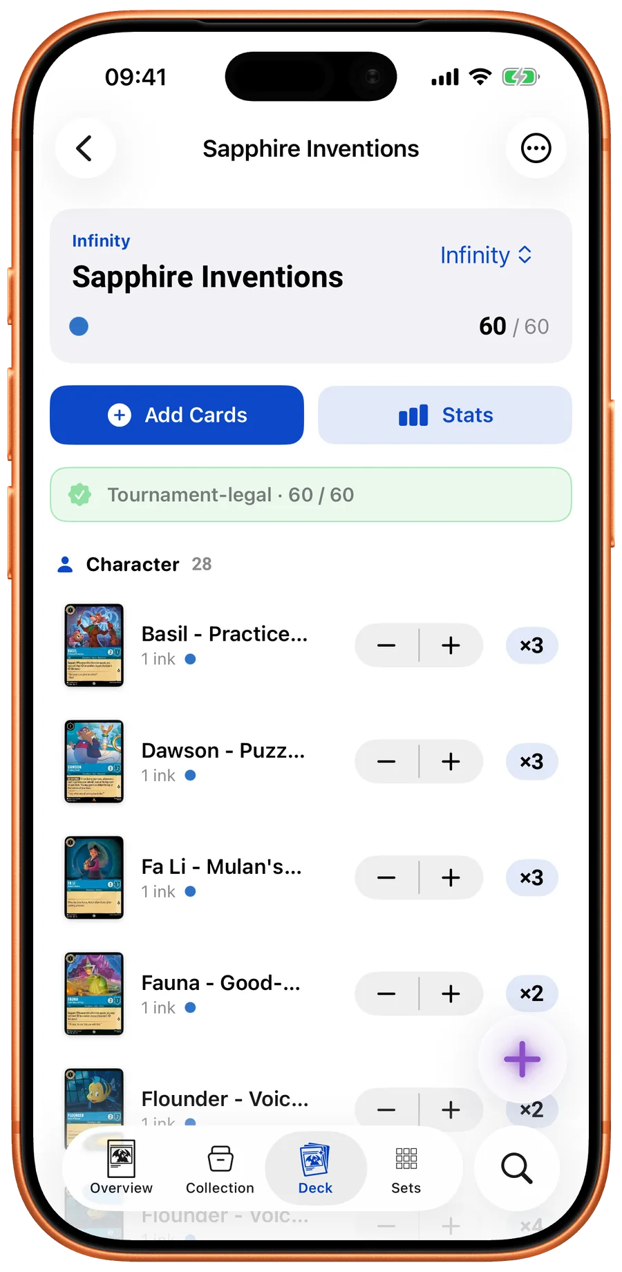LanaKit deck builder with legal deck validation