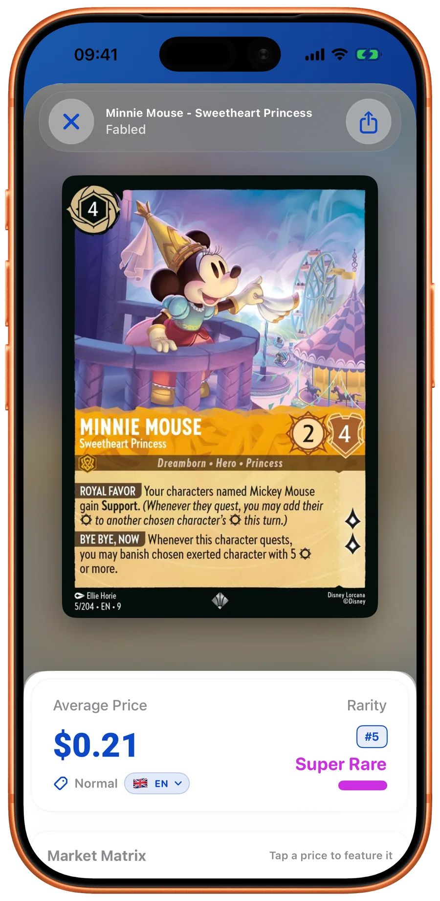LanaKit live pricing screen with Cardmarket and TCGPlayer prices